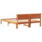 Preview: Bettgestell Wachsbraun 140 x 200 cm Kiefernholz