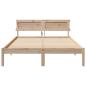 Preview: Bettgestell Braun 135 x 190 cm Kiefernholz