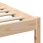 Preview: Bettgestell Braun 135 x 190 cm Kiefernholz