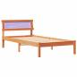 Preview: Bettgestell Wachsbraun 80 x 200 cm Kiefernholz
