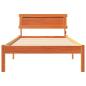 Preview: Bettgestell Wachsbraun 80 x 200 cm Kiefernholz
