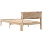 Preview: Bettgestell Braun 90 x 190 cm Massivkiefer