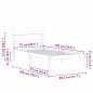 Preview: Bettgestell Braun 75 x 190 cm Massivkiefer