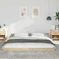 Preview: Bettgestell Braun 200 x 200 cm Kiefernholz