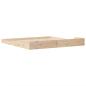 Preview: Bettgestell Braun 200 x 200 cm Kiefernholz