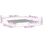 Preview: Bettgestell Braun 200 x 200 cm Kiefernholz
