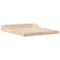 Preview: ARDEBO.de - Bettgestell Braun 140 x 200 cm Massivholz Kiefer
