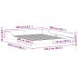 Preview: Bettgestell Braun 140 x 200 cm Massivholz Kiefer
