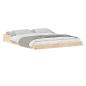 Preview: Bettgestell Braun 140 x 200 cm Massivholz Kiefer