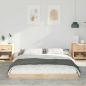 Preview: Bettgestell Braun 140 x 200 cm Massivholz Kiefer