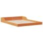 Preview: Bettgestell Wachsbraun 120 x 190 cm Massivholz Kiefer