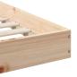 Preview: Bettgestell Braun 140 x 210 cm Massivholz Kiefer