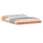 Preview: Bettgestell Wachsbraun 140 x 210 cm Massivholz Kiefer