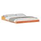 Preview: Bettgestell Wachsbraun 160 x 210 cm Massivholz Kiefer