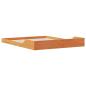 Preview: Bettgestell Wachsbraun 160 x 210 cm Massivholz Kiefer