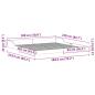 Preview: Bettgestell Braun 180 x 210 cm Kiefernholz