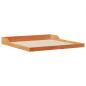 Preview: Bettgestell Wachsbraun 180 x 210 cm Massivholz Kiefer