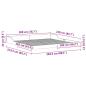 Preview: Bettgestell Wachsbraun 200 x 210 cm Massivholz Kiefer