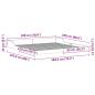 Preview: Bettgestell Braun 180 x 220 cm Massivholz Kiefer