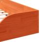 Preview: Bodenbettgestell Wachsbraun 100 x 200 cm Massivkiefer
