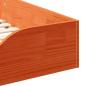 Preview: Bodenbettgestell Wachsbraun 90 x 190 cm Massivkiefer