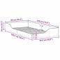 Preview: Bodenbettgestell Wachsbraun 90 x 190 cm Massivkiefer
