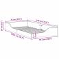 Preview: Bodenbettgestell Braun 75 x 190 cm Massivkiefer