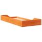 Preview: Bodenbettgestell Wachsbraun 80 x 210 cm Massivholz