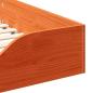 Preview: Bodenbettgestell Wachsbraun 80 x 210 cm Massivholz