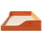 Preview: Bodenbettgestell Wachsbraun 90 x 220 cm Massivkiefer