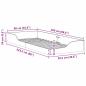 Preview: Bodenbettgestell Wachsbraun 90 x 220 cm Massivkiefer