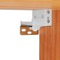 Preview: Wandmontierter Nachttisch Wachsbraun 50 x 32,5 x 24 cm