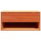 Preview: Wandmontierter Nachttisch Wachsbraun 50 x 32,5 x 24 cm
