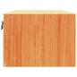 Preview: Wandmontierter Nachttisch Wachsbraun 50 x 32,5 x 24 cm