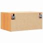 Preview: Wandmontierter Nachttisch 2 pcs Wachsbraun 50 x 32,5 x 24 cm