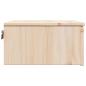 Preview: Wandmontierter Nachttisch Braun 37 x 35 x 18,5 cm Massivkiefer