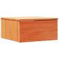 Preview: Wandmontierter Nachttisch 2 pcs Wachsbraun 37 x 35 x 18,5 cm