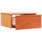 Preview: Wandmontierter Nachttisch 2 pcs Wachsbraun 37 x 35 x 18,5 cm