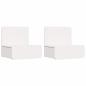 Preview: Wandmontierter Nachttisch 2 pcs Weiß 44 x 32,5 x 40 cm