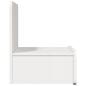 Preview: Wandmontierter Nachttisch 2 pcs Weiß 44 x 32,5 x 40 cm