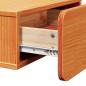 Preview: Wandmontierter Nachttisch Wachsbraun 44 x 32,5 x 40 cm