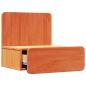 Preview: Wandmontierter Nachttisch 2 pcs Wachsbraun 44 x 32,5 x 40 cm