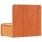 Preview: Wandmontierter Nachttisch 2 pcs Wachsbraun 44 x 32,5 x 40 cm