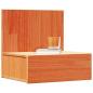 Preview: Wandmontierter Nachttisch 2 pcs Wachsbraun 42 x 32.5 x 40 cm