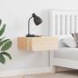 Preview: ARDEBO.de - Wandmontierter Nachttisch 2 pcs Braun 39 x 34 x 16,5 cm