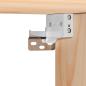 Preview: Wandmontierter Nachttisch 2 pcs Braun 39 x 34 x 16,5 cm