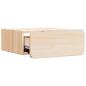 Preview: Wandmontierter Nachttisch 2 pcs Braun 39 x 34 x 16,5 cm