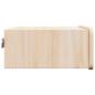 Preview: Wandmontierter Nachttisch 2 pcs Braun 39 x 34 x 16,5 cm