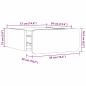 Preview: Nachttisch 2 stk. Wachsbraun 39 x 34 x 16,5 cm