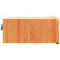 Preview: Wandmontierter Nachttisch 2 pcs Wachsbraun 39 x 34 x 16,5 cm